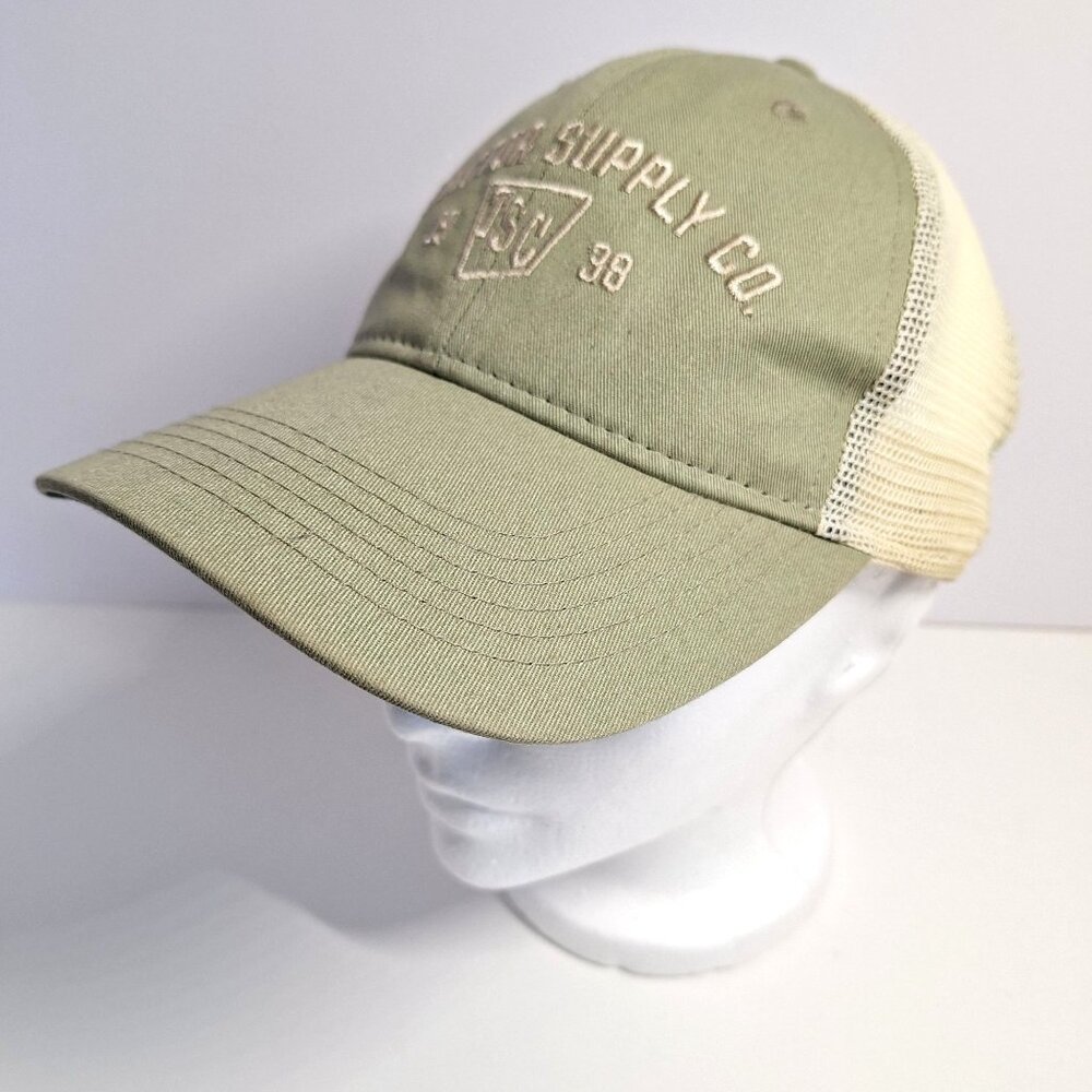 Olive Green Tractor Supply Mesh Trucker Hat Adjustable Snapback Baseball Cap - Picture 6 of 10